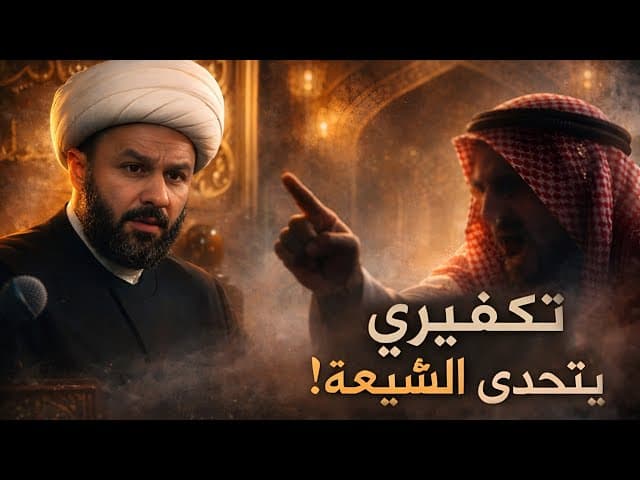 شخص تكفيري يتحدى الشيعة والشيخ زمان الحسناوي يرد عليه