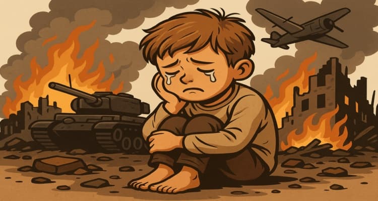 ما الذي يجب فعله حيال خوف الأطفال من فقدان الوالدين في زمن الحرب؟